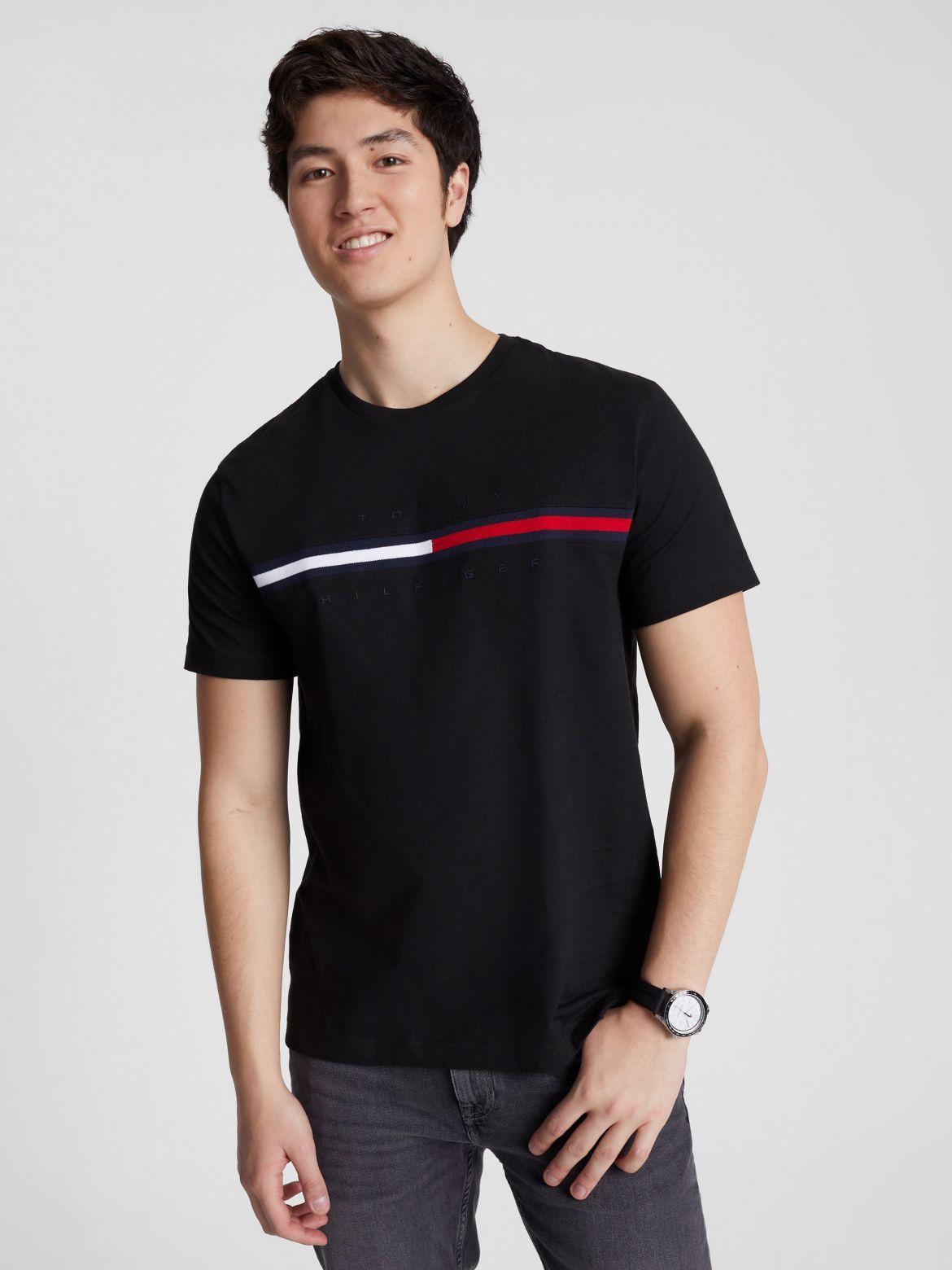 Tommy Hilfiger Men's Flag Logo Ringer T-Shirt Product Image