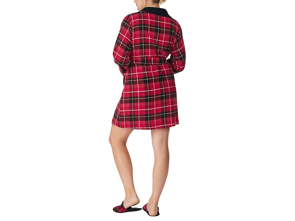 Bedhead PJs Long Sleeve French Terry Lined Robe (Nicholas Plaid) Women's Pajama Product Image