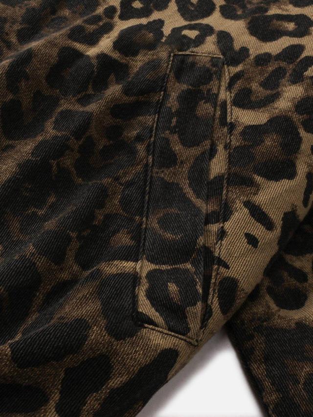 Aelfric Eden Leopard Print Crop Jacket Female Product Image