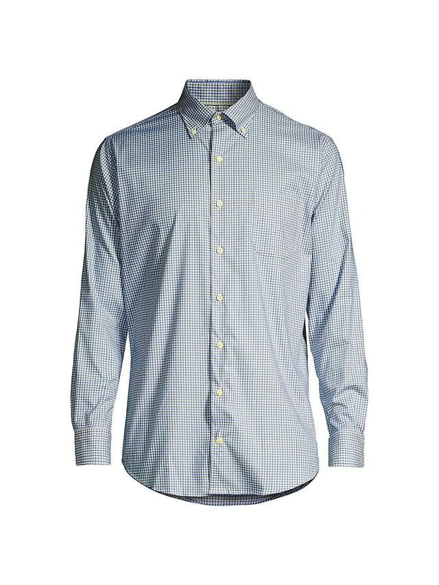 Mens Crown Selby Checked Button-Down Shirt Product Image