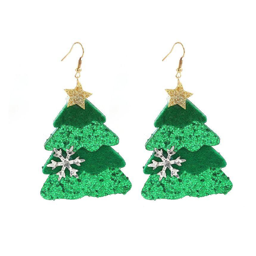 Christmas Tree Dangle Earring Product Image