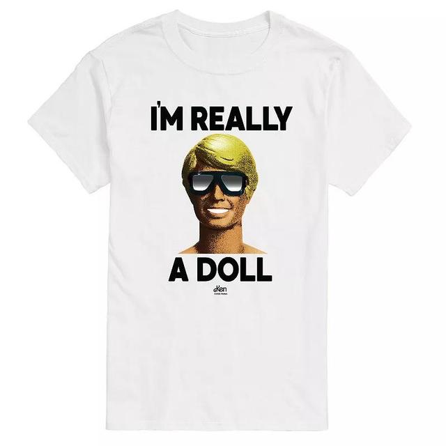 Big & Tall Barbie Im Really A Doll Graphic Tee, Mens Product Image