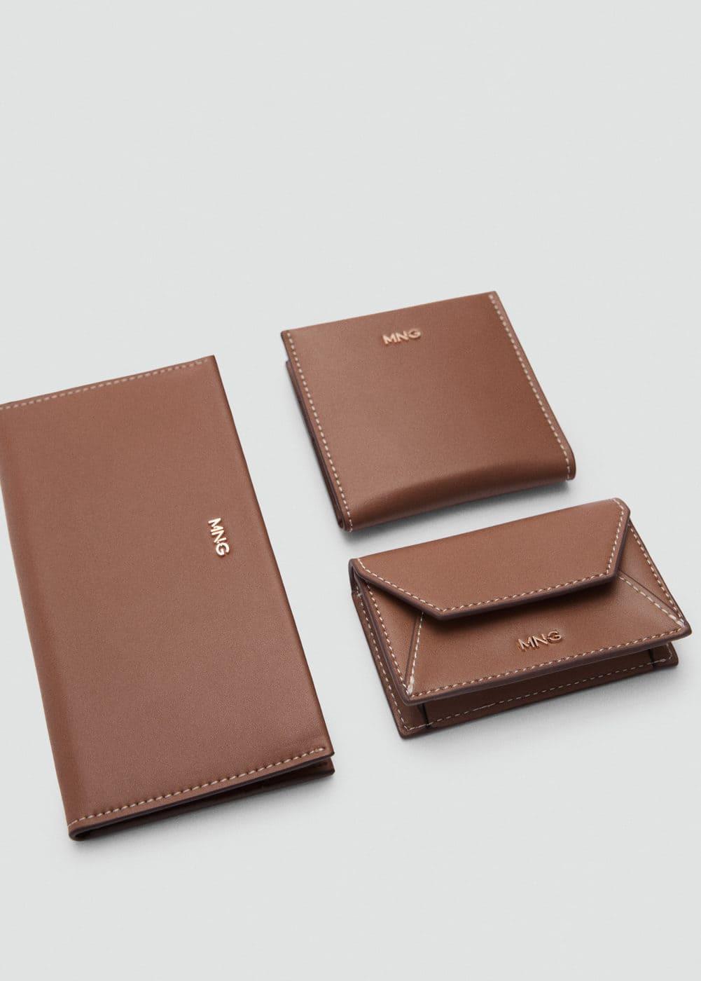 MANGO - Embossed wallet with logo - One size - Women Product Image