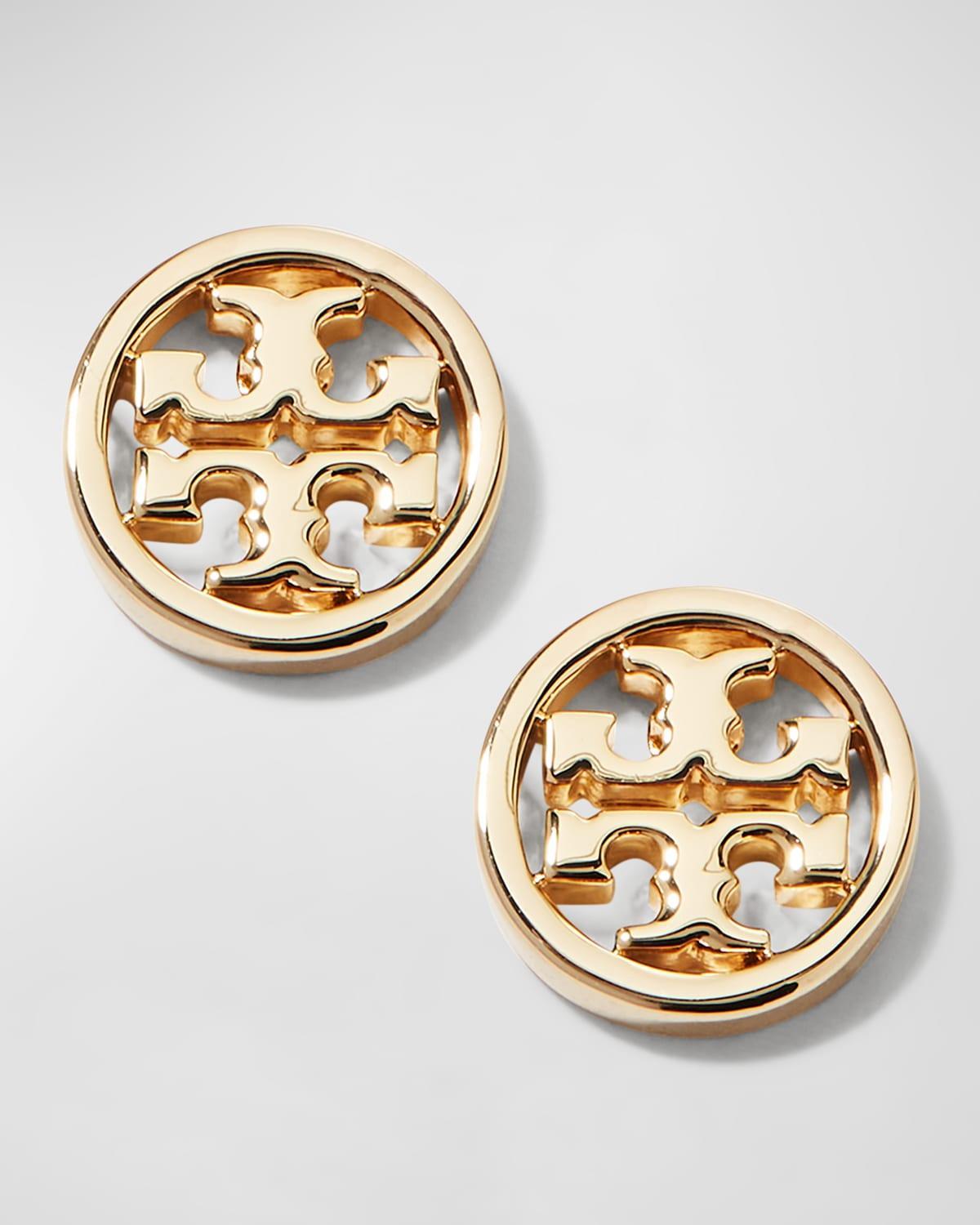 Tory Burch Circle Logo Stud Earrings Product Image