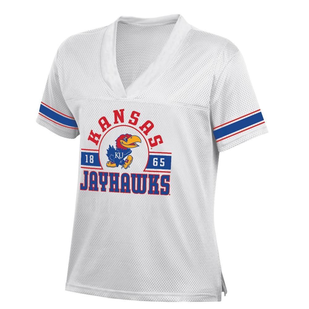 NCAA Kansas Jayhawks Womens White Jersey Product Image