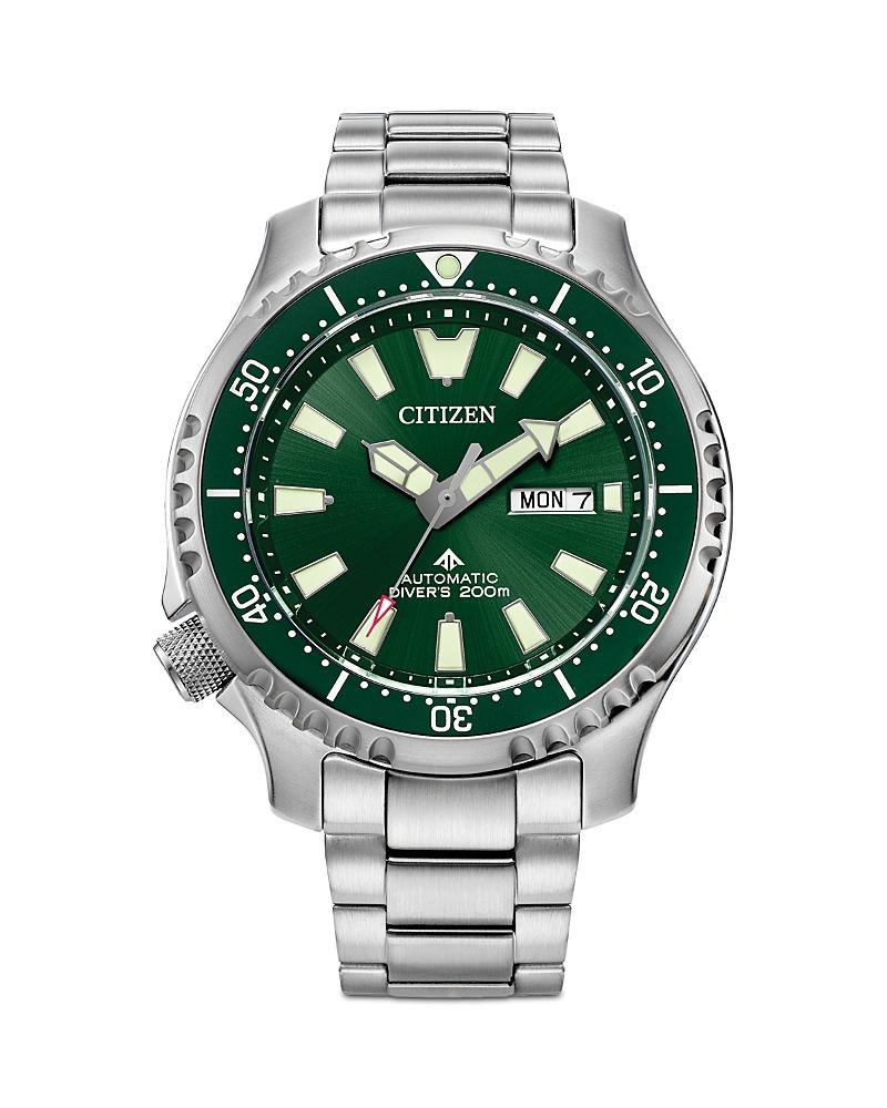 Citizen Mens Promaster Automatic Dive Silver-tone Stainless Steel Bracelet Watch, 44mm Product Image