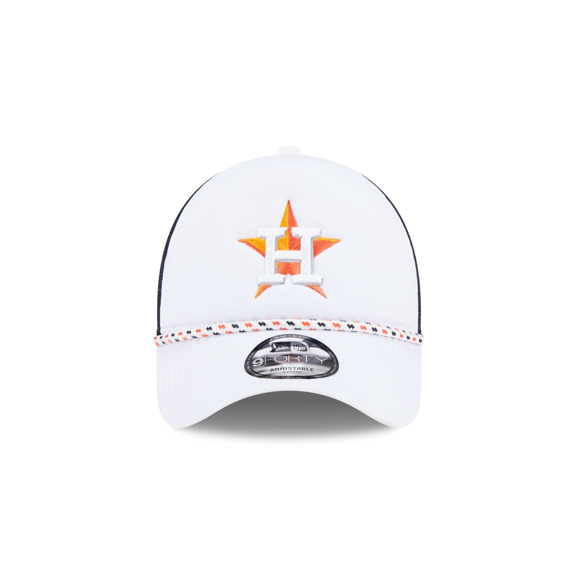 Houston Astros Court Sport 9FORTY A-Frame Trucker Hat Male Product Image