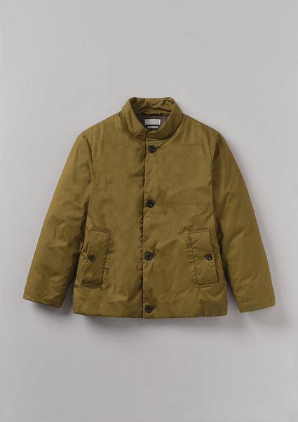 Padded Stand Collar Jacket | Woodland Green Product Image