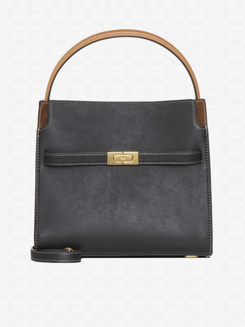 Lee Radziwill Layered Small Tote Bag In Black Product Image