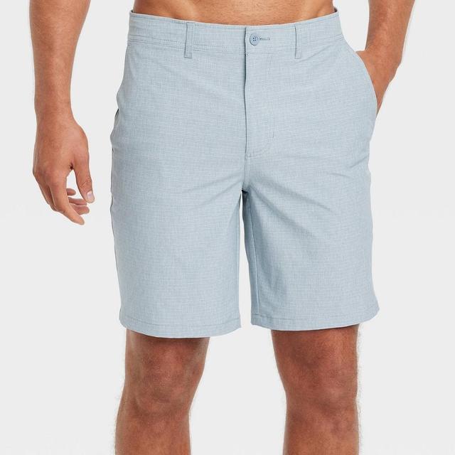 Mens 9 Hybrid Swim Shorts - Goodfellow & Co Light Blue 38 Product Image