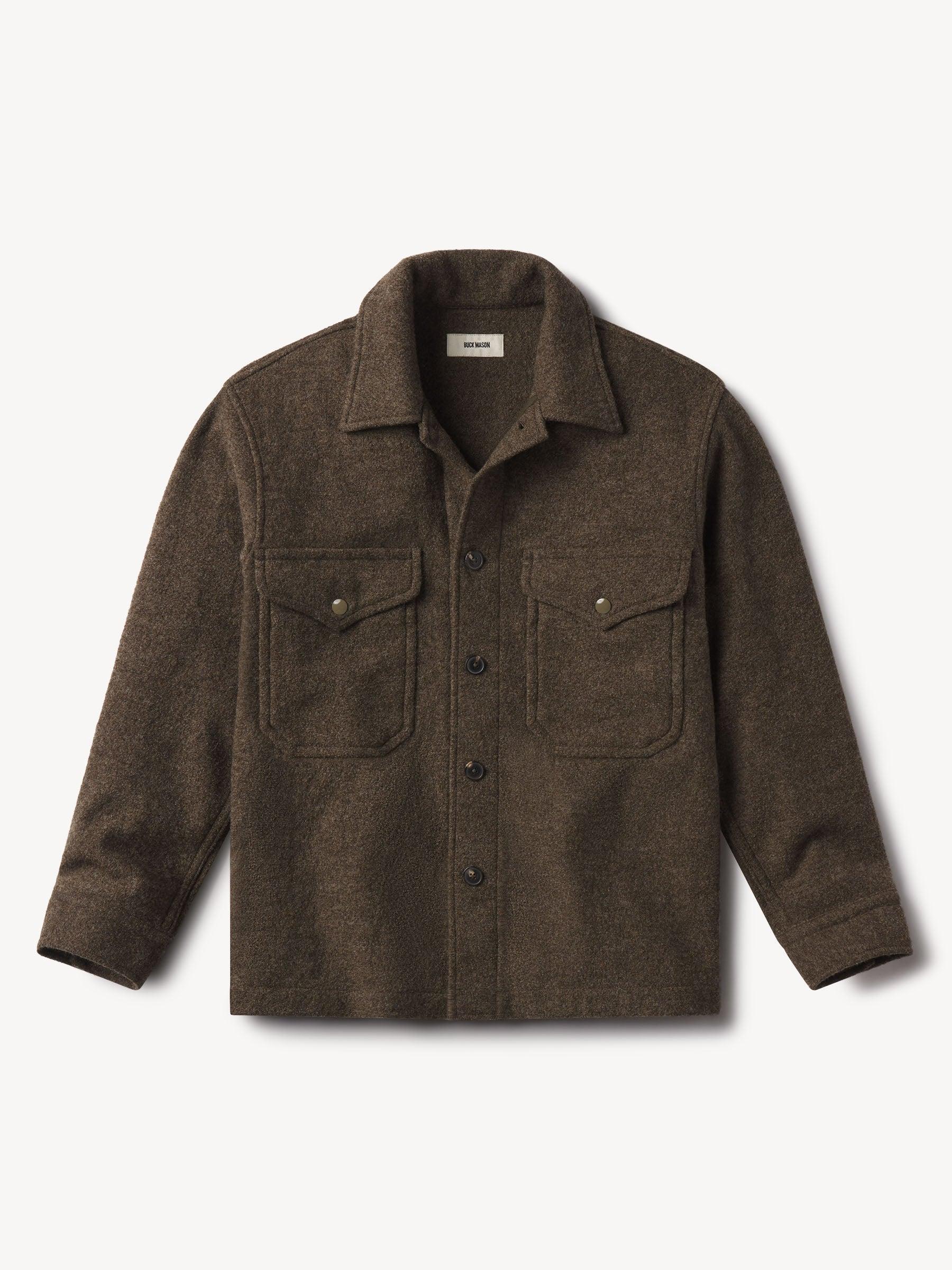 Marled Coastal Bluff Felted Wool Field Shirt Product Image