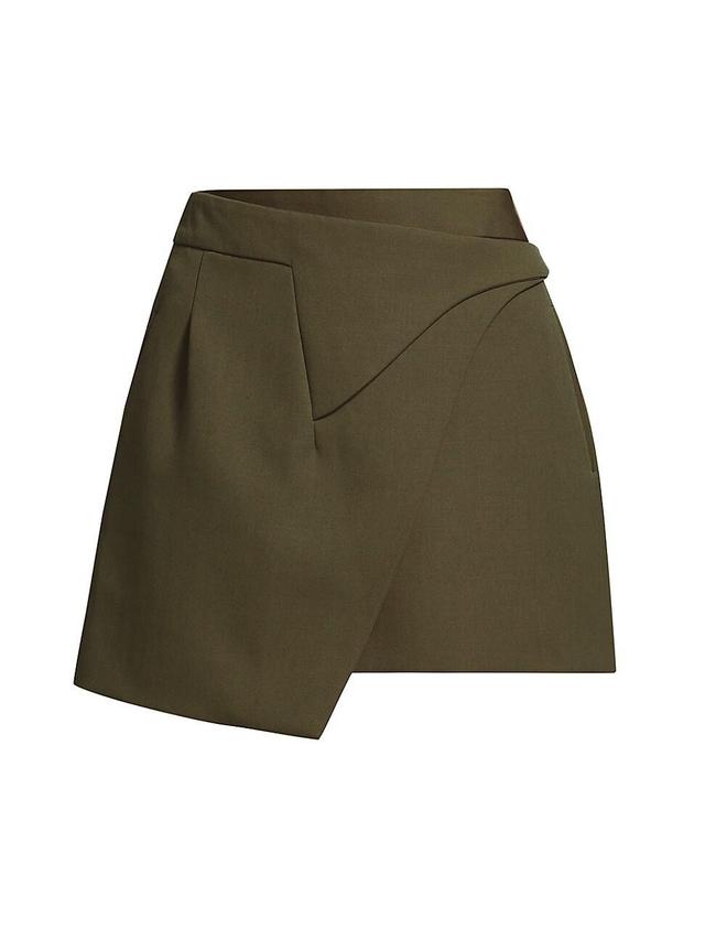 Womens Wool Wrap Miniskirt Product Image