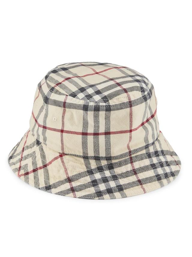 Womens Tartan Cotton Bucket Hat Product Image