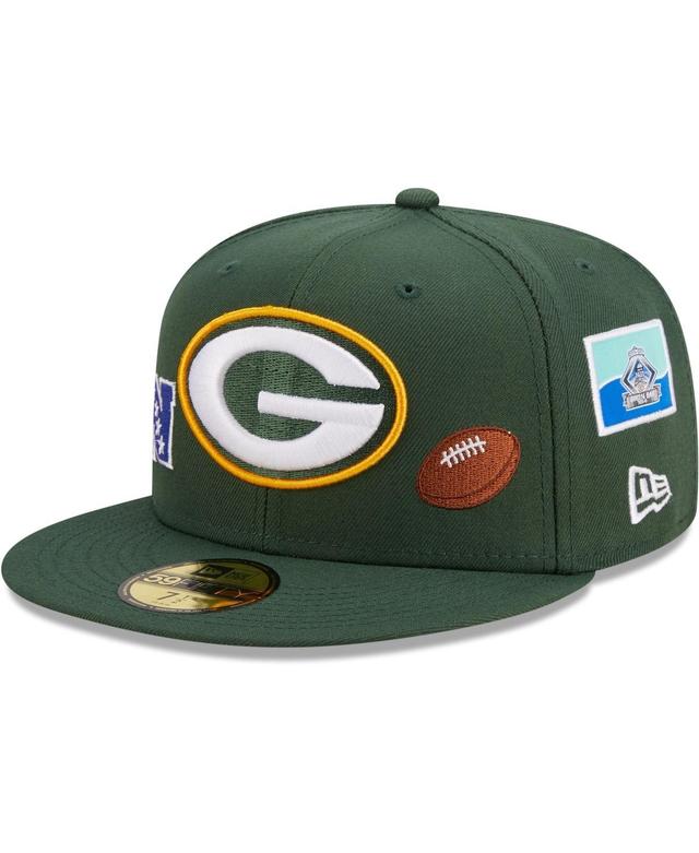 Mens New Era Green Green Bay Packers Team Local 59FIFTY Fitted Hat Product Image