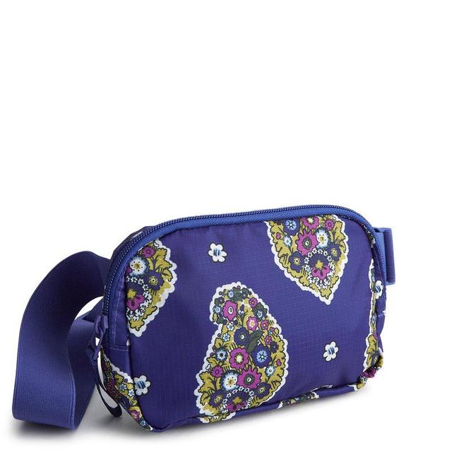 Vera Bradley Woodward Small Belt Bag Women in Kew Gardens Blue Product Image