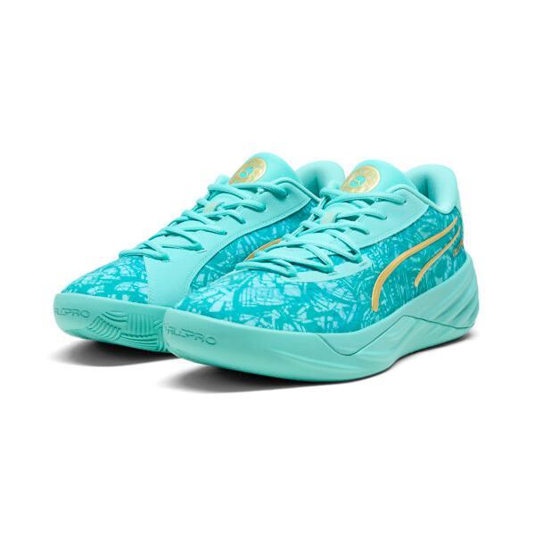 PUMA All-Pro NITROâ¢ Mexico City Game 2024 Men's Basketball Shoes in Aquatic/Sparkling Green Product Image