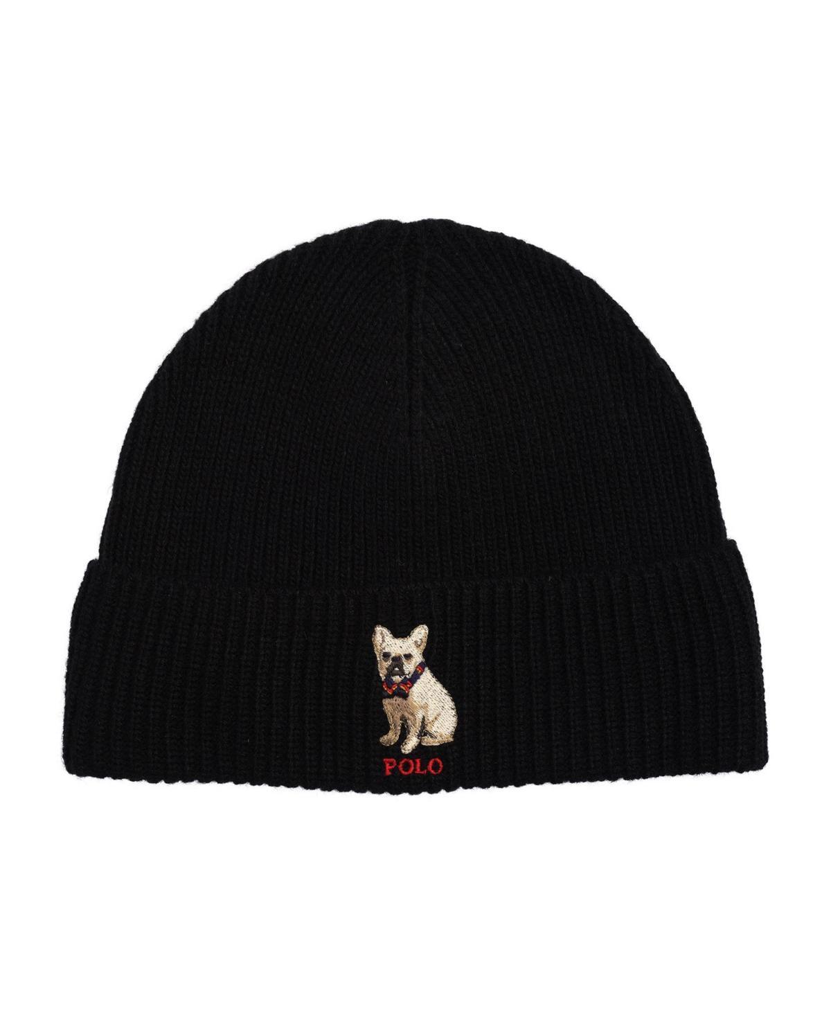 Polo Ralph Lauren Mens Embroidered Frenchie Beanie Product Image