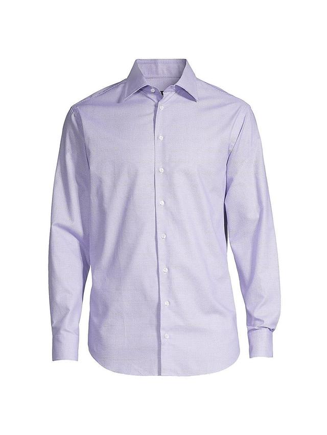 Mens Micro Print Dress Shirt Product Image