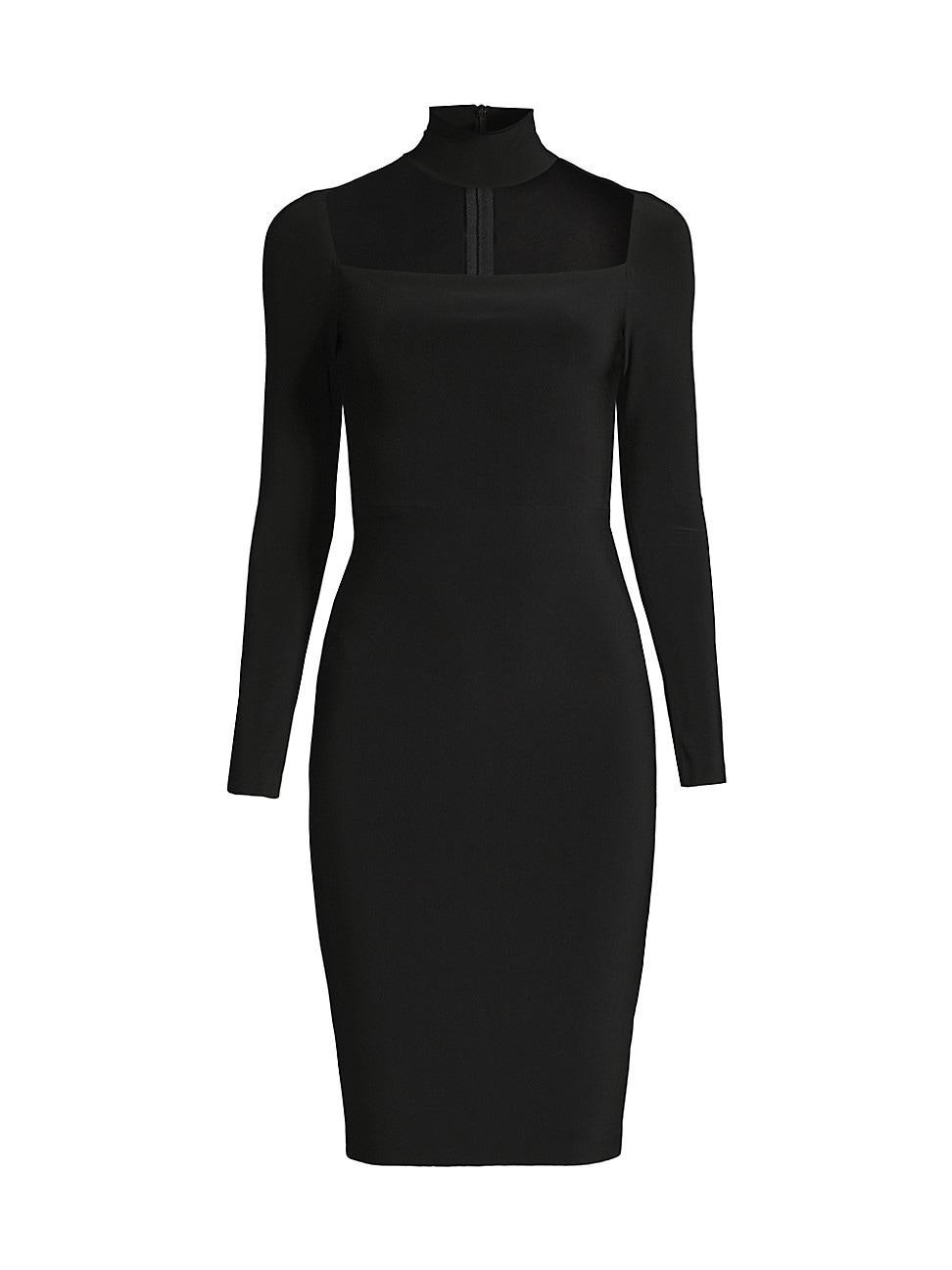 Womens Turtleneck Cut-Out Body-Con Dress Product Image