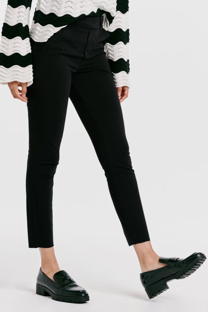 Monica High Rise Cropped Skinny Legging Black Product Image