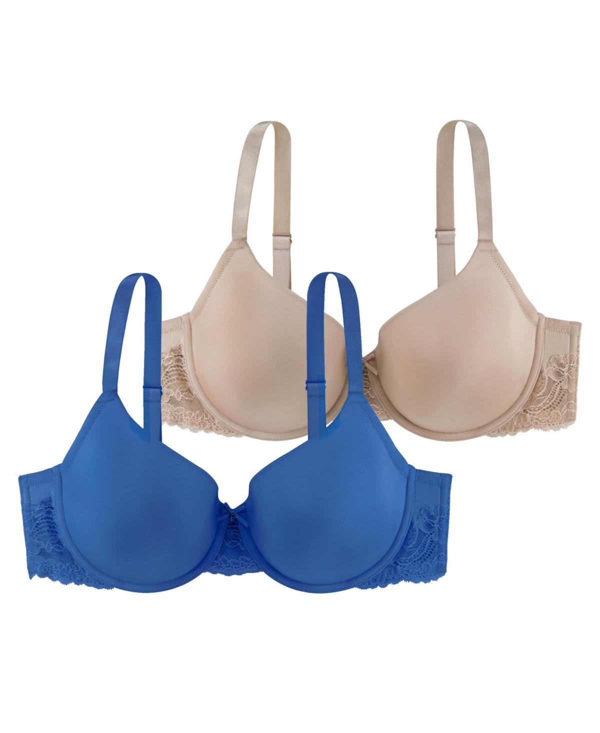 Dorina Womens Adele 2 Piece Light Padded Comfort Fit Bras, D17165A - Blue Product Image