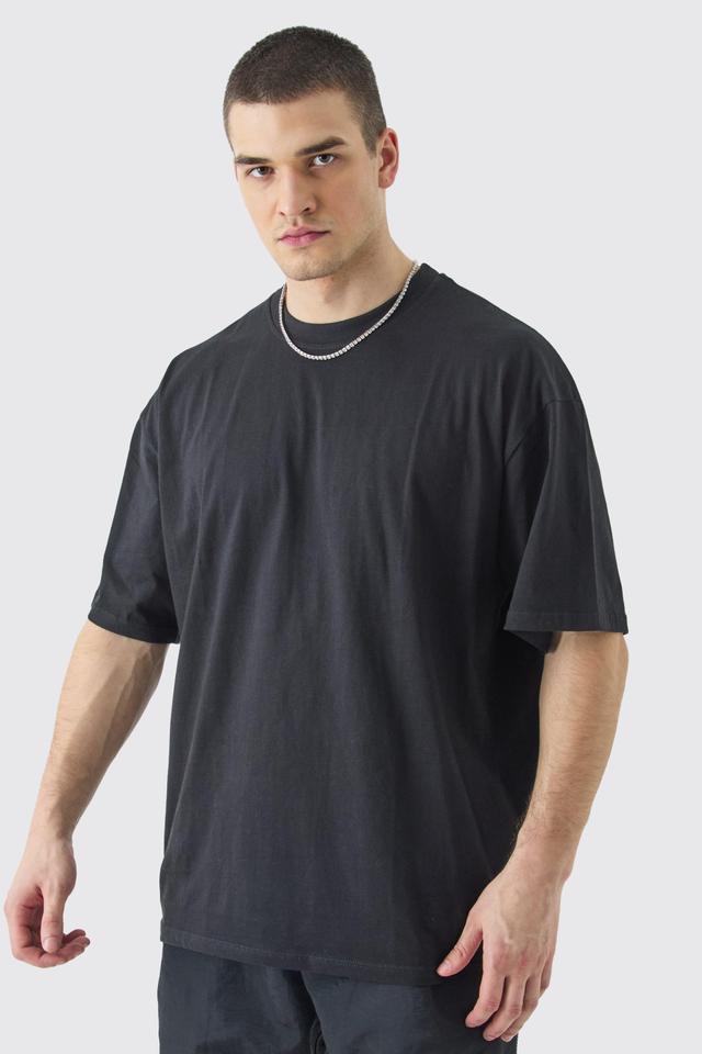 Tall Oversized Crew Neck T-shirt | boohooMAN USA Product Image