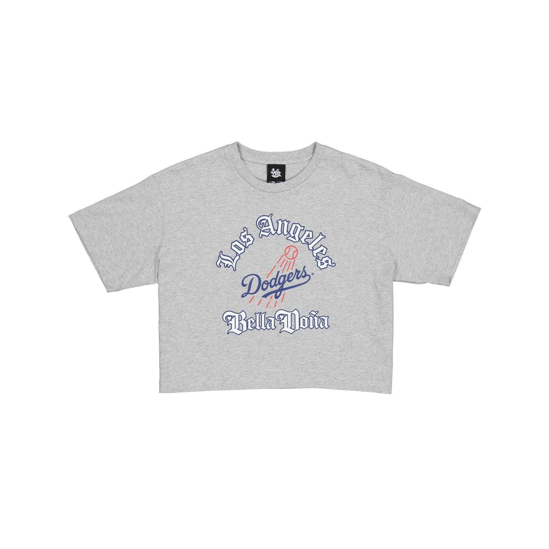 Bella Doña x Los Angeles Dodgers Women's Cropped T-Shirt Female Product Image