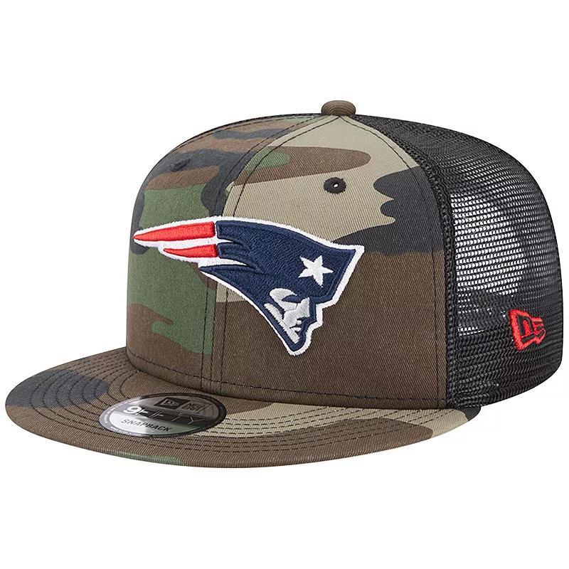 Mens New Era Camo New England Patriots Classic Trucker 9FIFTY Snapback Hat Product Image