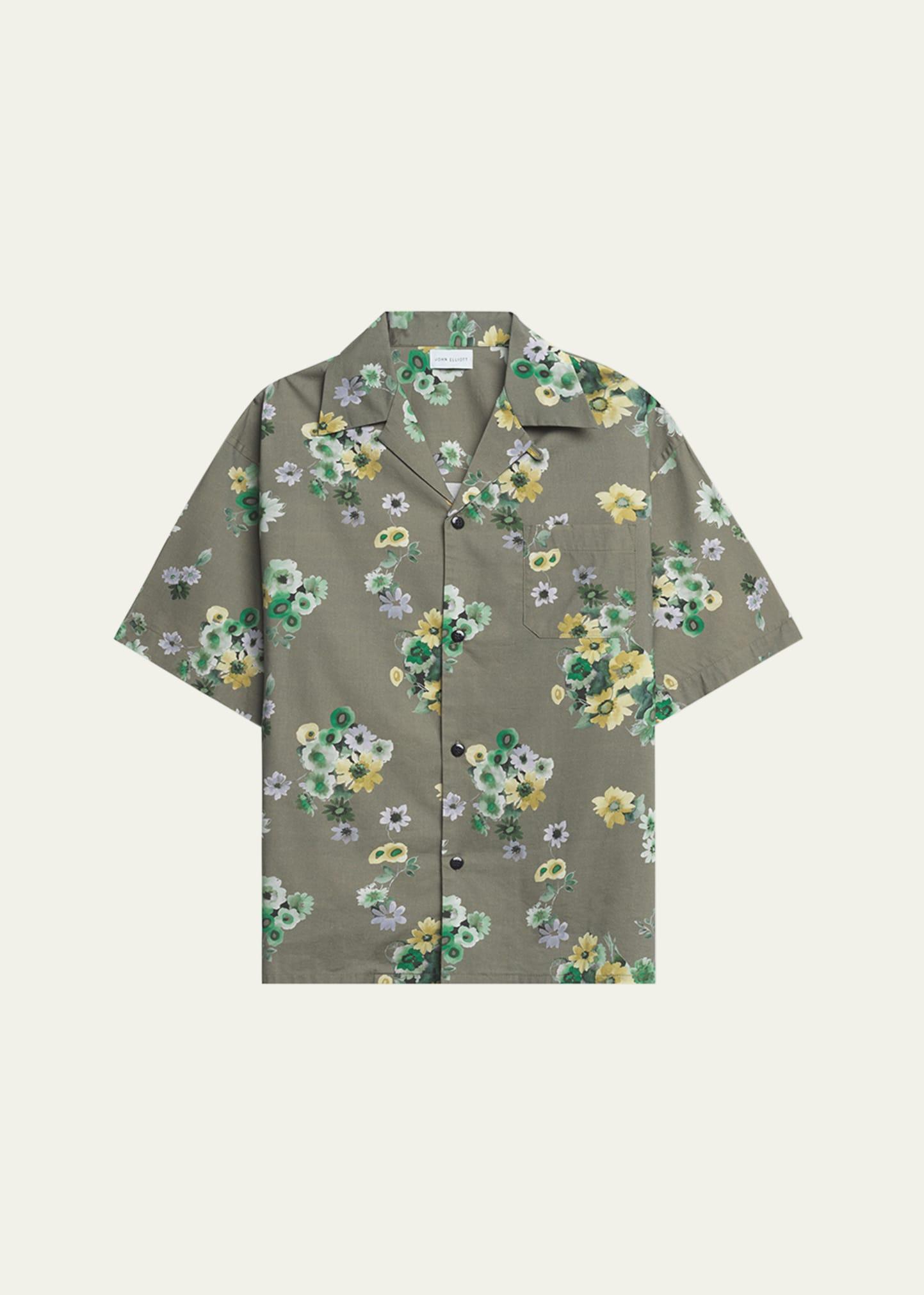 Mens Floral Camp Shirt Product Image