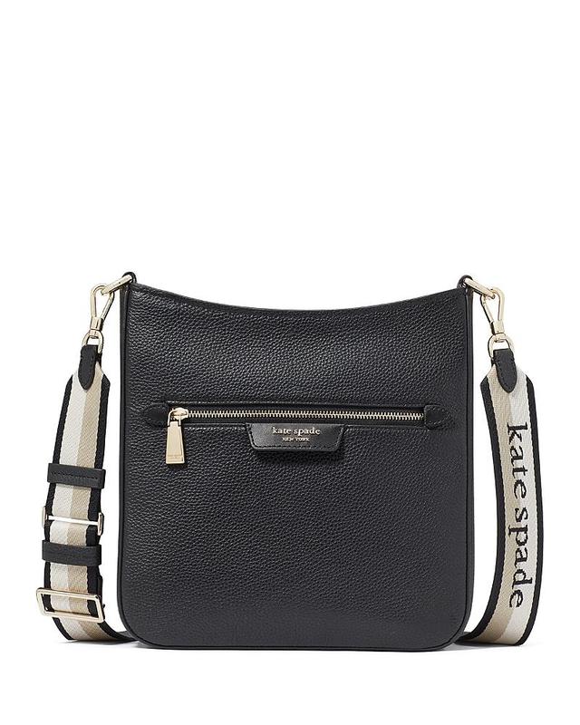 Womens Hudson Leather Messenger Crossbody Bag Product Image