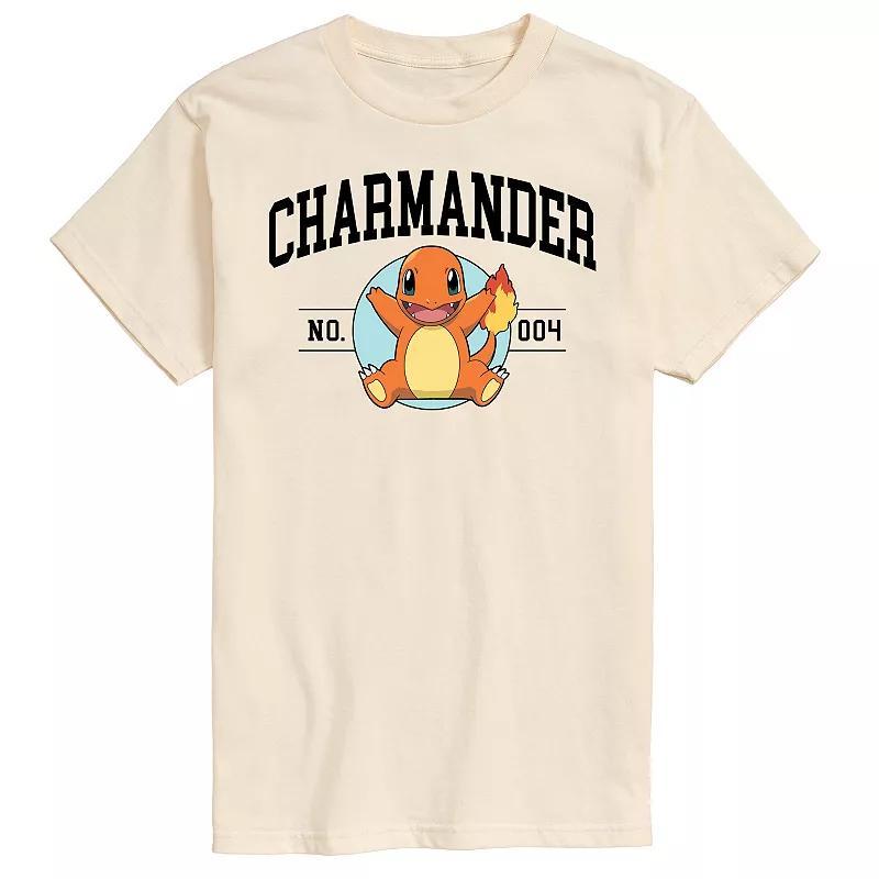 Mens Pokemon Charmander No. 4 Graphic Tee Beige Product Image