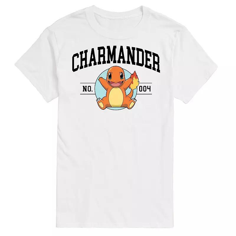 Big & Tall Pokemon Charmander Collegiate Graphic Tee, Mens Product Image