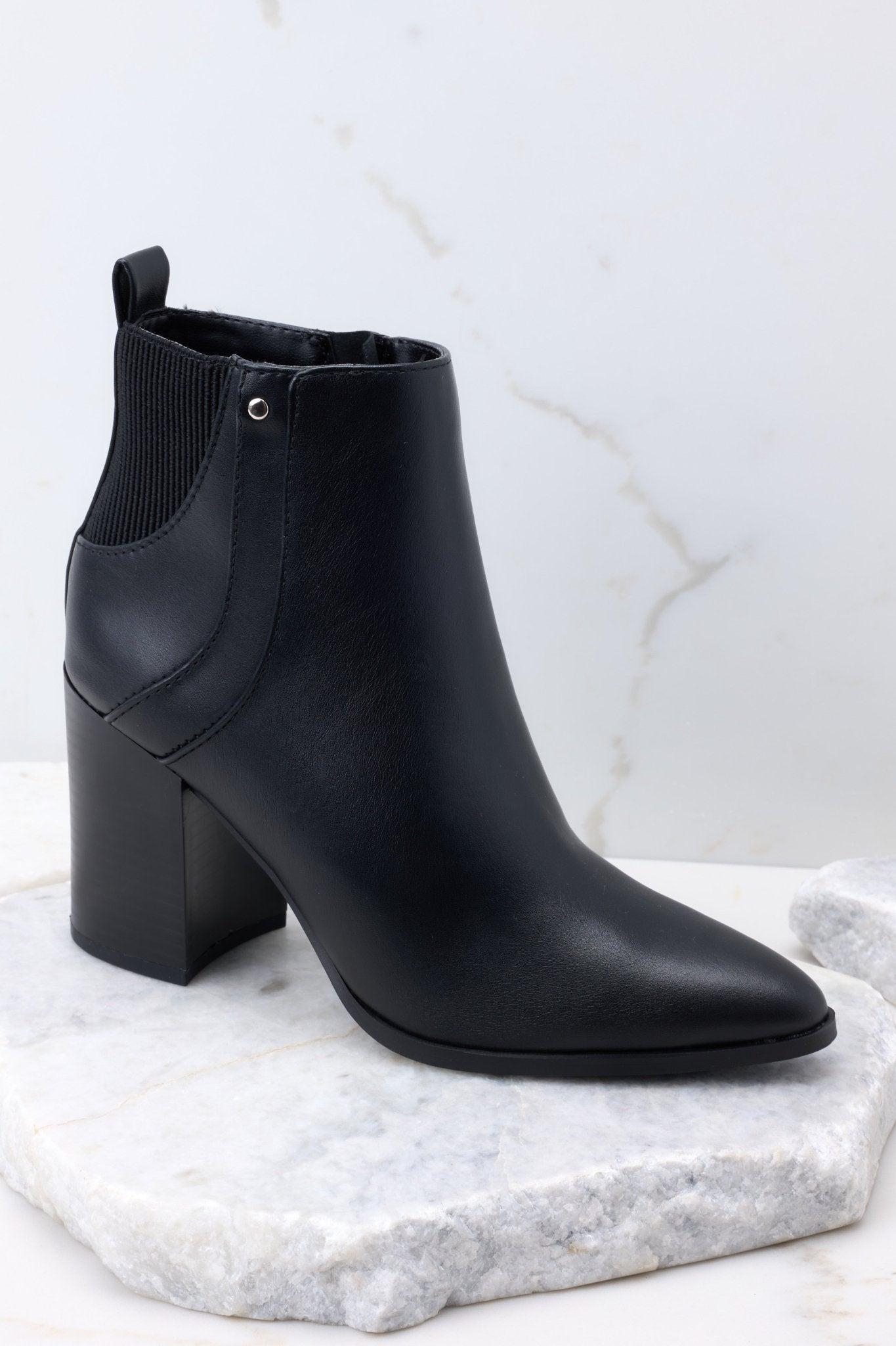 Step On Over Black Ankle Boots Product Image