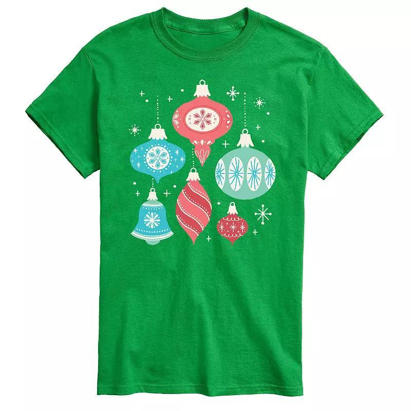 Big & Tall Retro Ornaments Graphic Tee, Mens Product Image