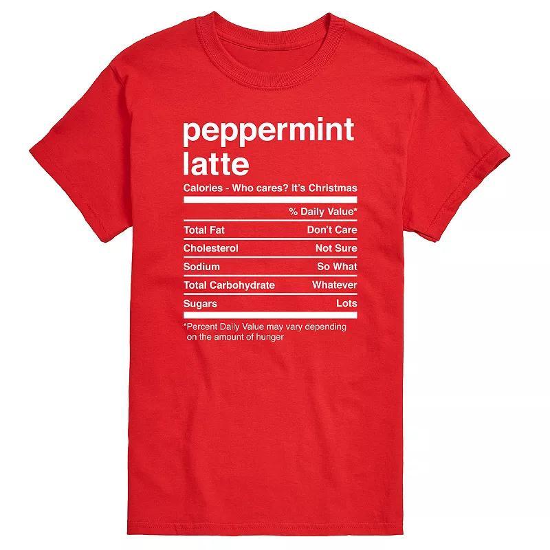 Big & Tall Peppermint Latte Fact Tee, Mens Product Image