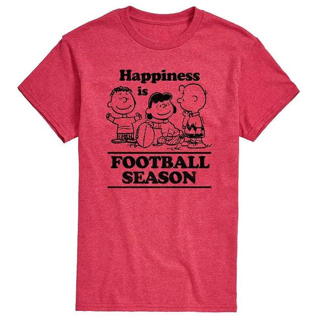 Mens Peanuts Happiness Is Football Season Tee Product Image