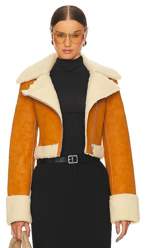 L'Academie x Bridget Taryn Fitted Shearling Jacket Product Image