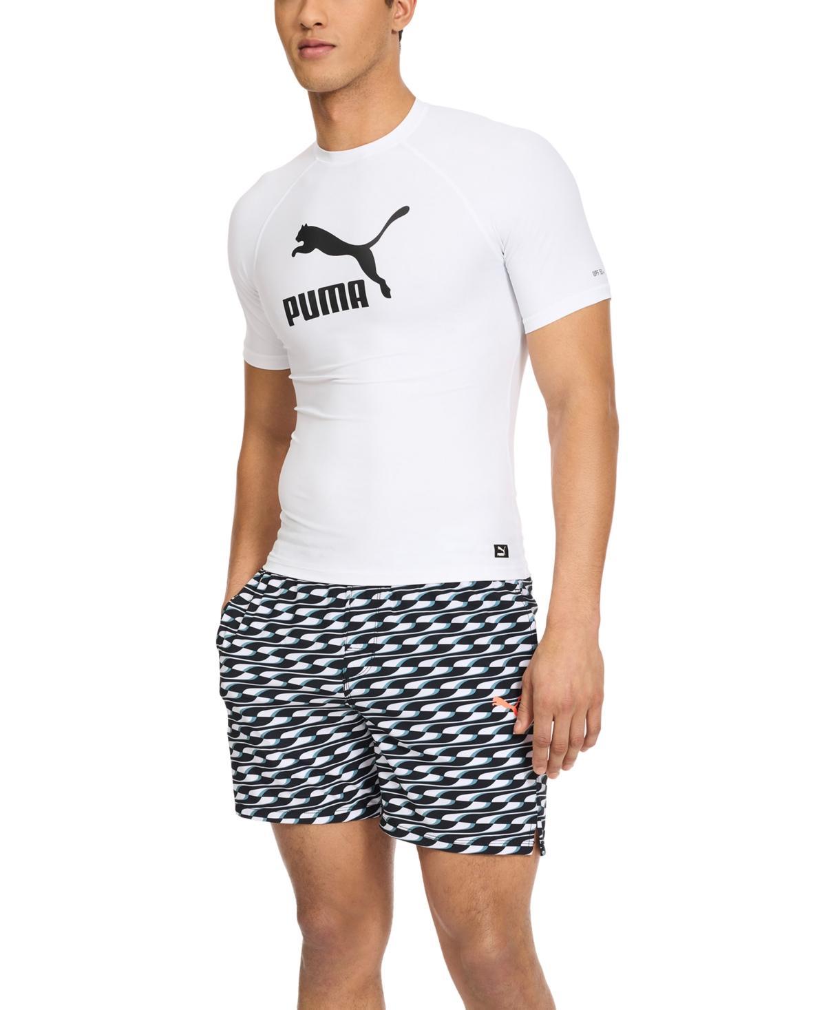 Puma Mens Archive Performance-Fit Short-Sleeve Swim Shirt Product Image