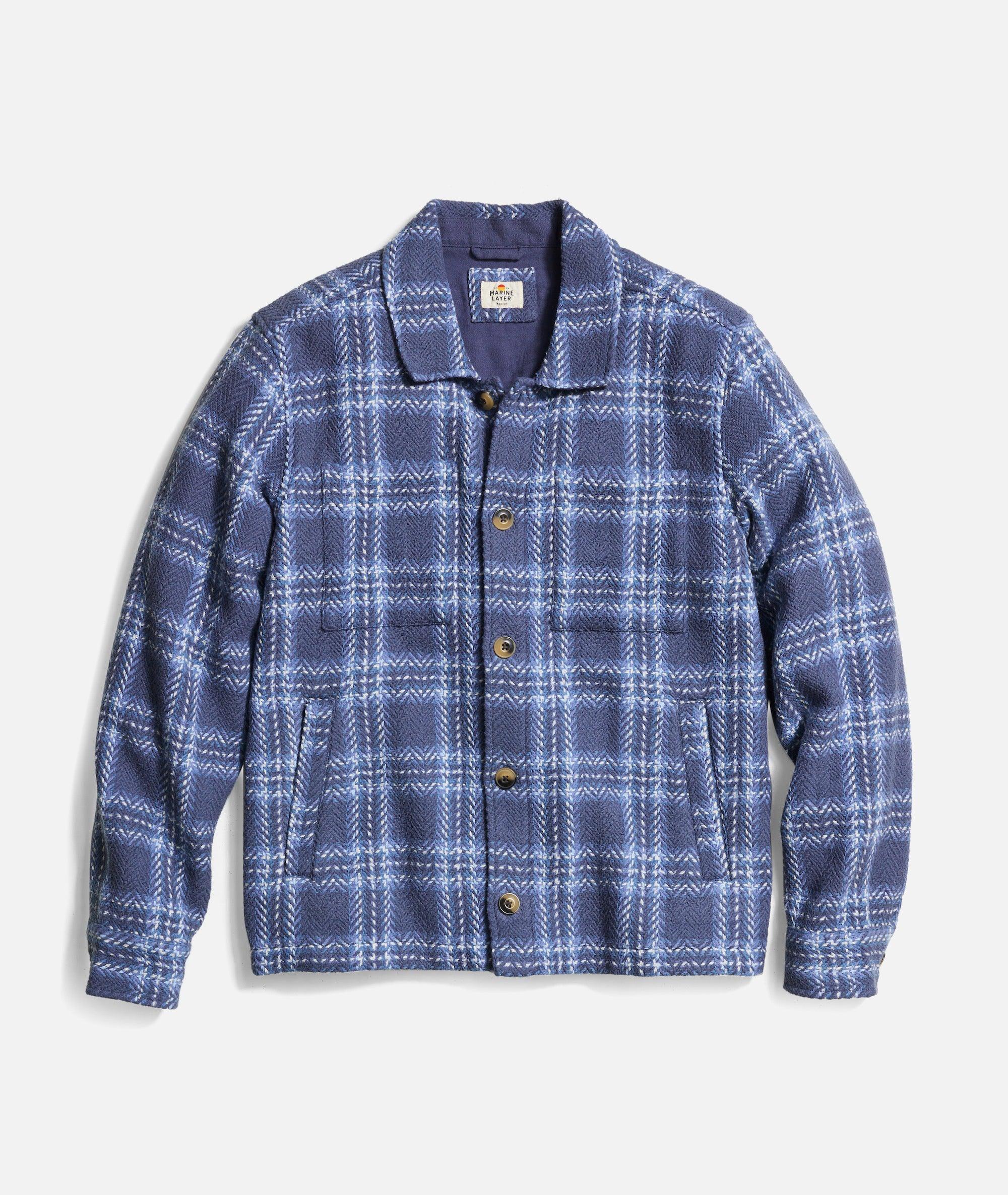 Textured Herringbone Overshirt Product Image