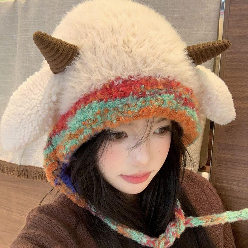 Sheep Chenille Trapper Hat Product Image