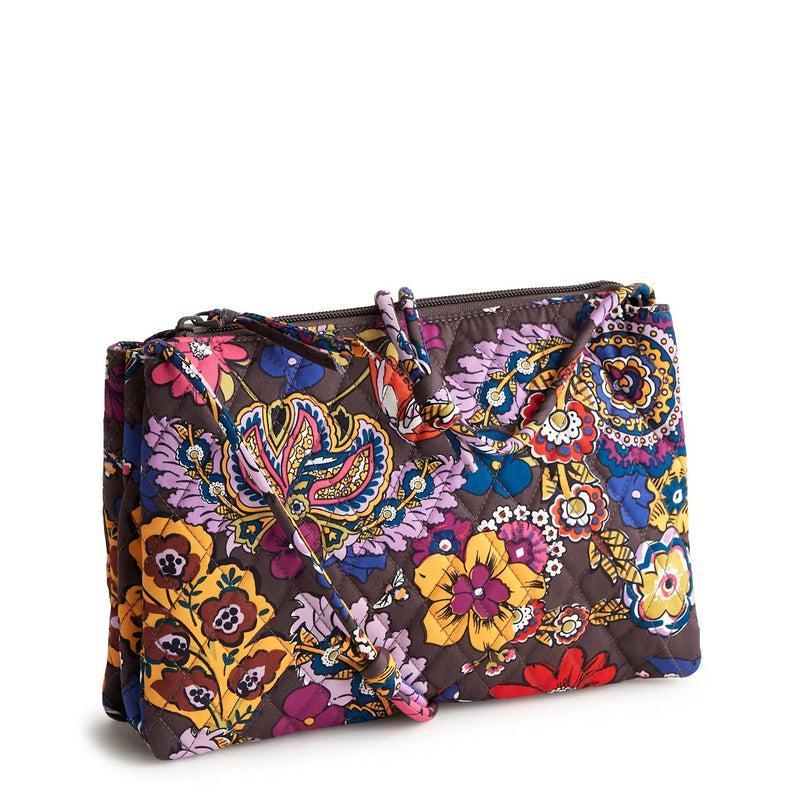 Vera Bradley Foxbury Crossbody Bags Women in Colorful Bouquet Brown/Purple Product Image