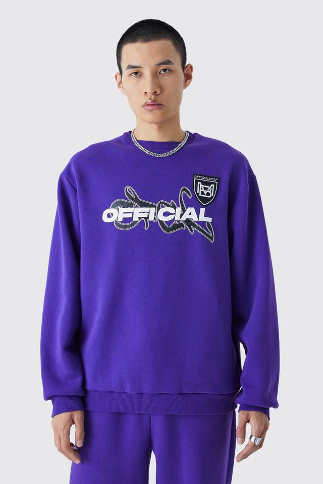 Official Oversized Sweat | boohooMAN USA Product Image