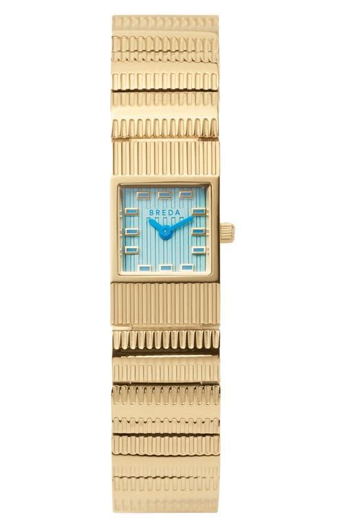 Breda Groove Watch in Metallic Gold. Product Image