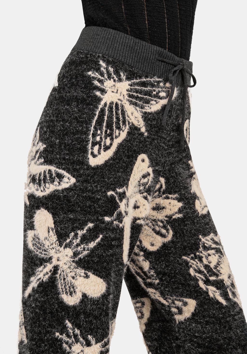 Silkmoth Knit Wide Leg Joggers Product Image