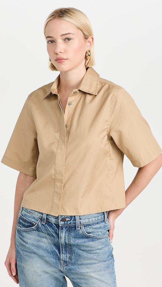 Vince Cropped Shirt | Shopbop Product Image