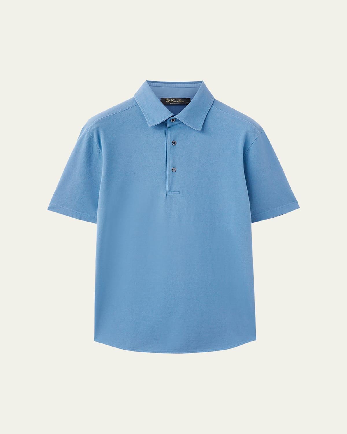 Mens Piqu Dyed Polo Shirt Product Image