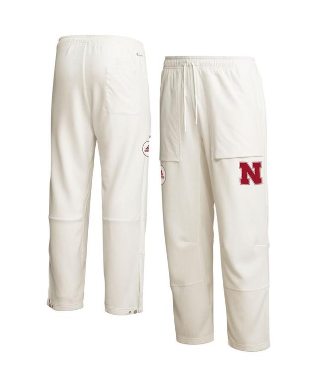 Mens adidas Cream Rutgers Scarlet Knights Aeroready Pants Product Image