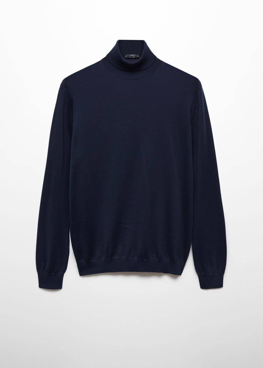 100% merino wool turtleneck sweater - Men | MANGO USA Product Image