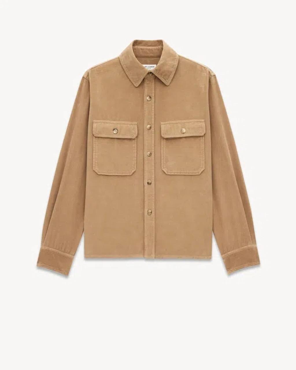 Corduroy Overshirt In Drywood Product Image