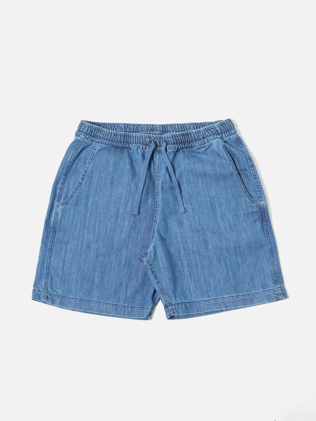 Universal Works Beach Short in Indigo 9oz Organic Denim Product Image